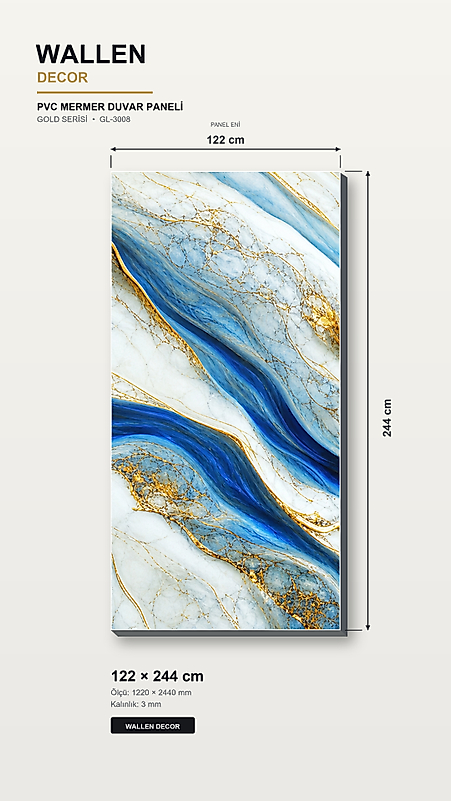 pvc mermer panel 122x244