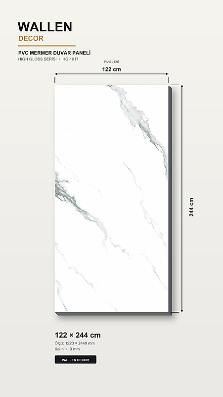 pvc mermer panel 122x244
