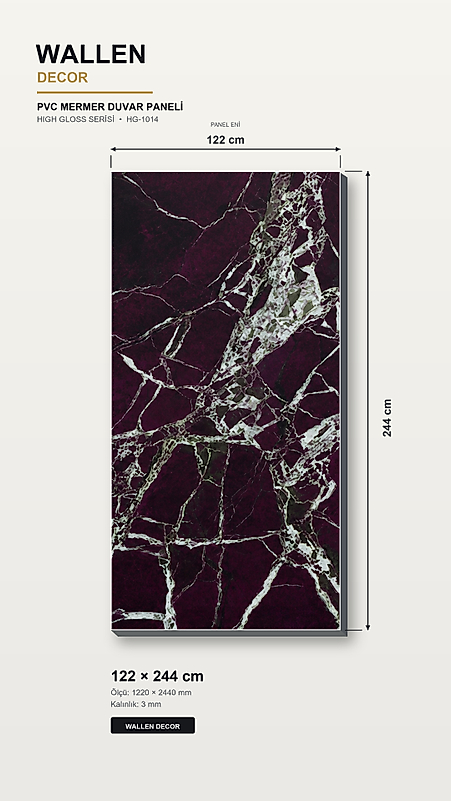 pvc mermer panel 122x244