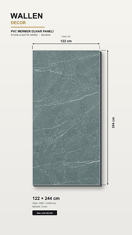 pvc mermer panel 122x244