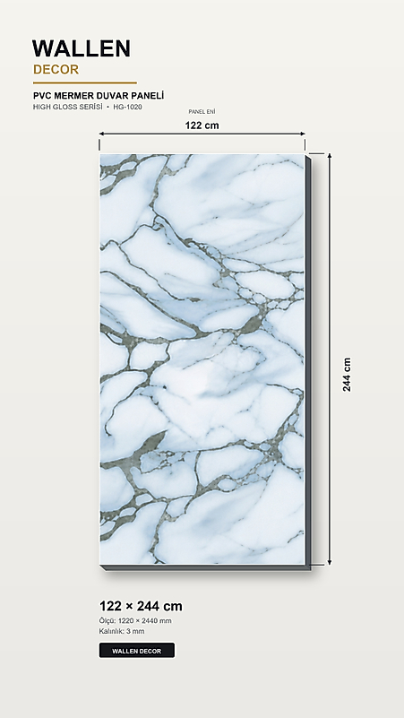 pvc mermer panel 122x244