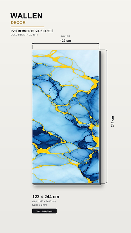 pvc mermer panel 122x244