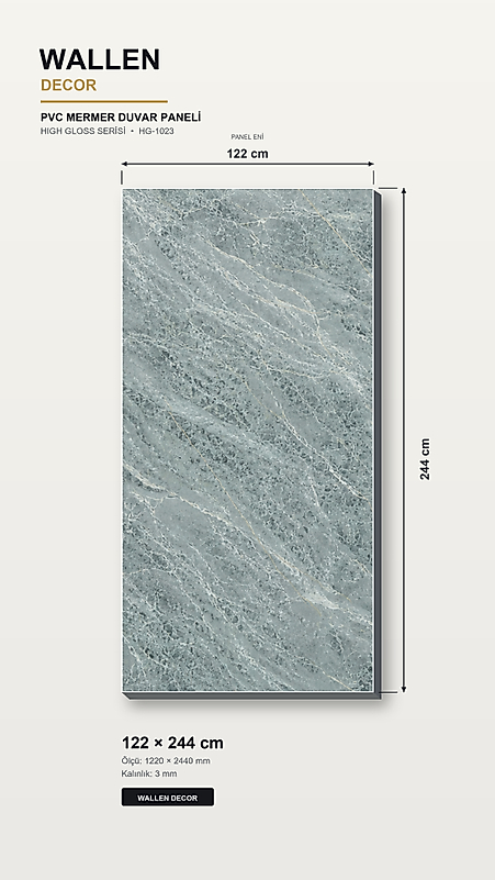pvc mermer panel 122x244