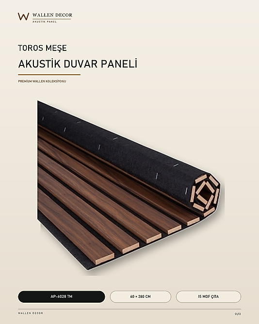 akustik panel 60x280 TOROS MEŞE