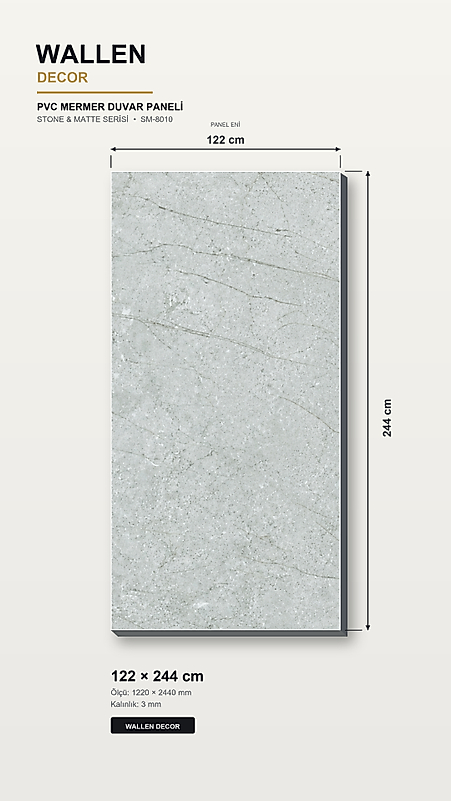 pvc mermer panel 122x244