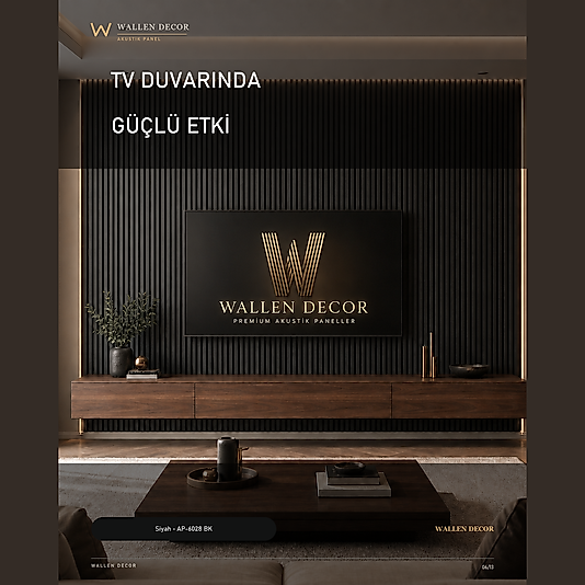 akustik panel 60x280 SİYAH