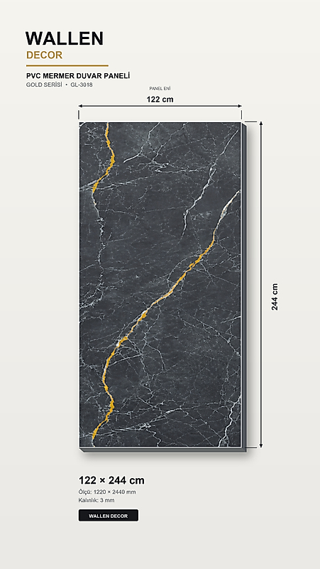 pvc mermer panel 122x244