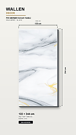 pvc mermer panel 122x244