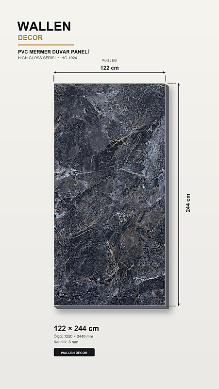 pvc mermer panel 122x244