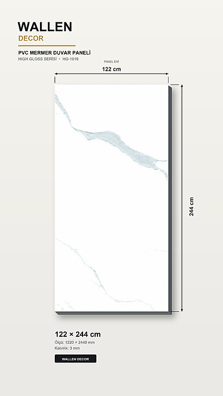 pvc mermer panel 122x244