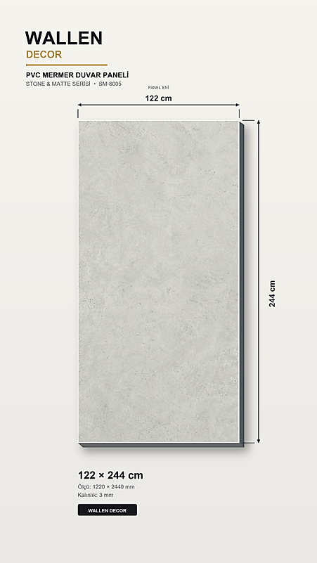 pvc mermer panel 122x244
