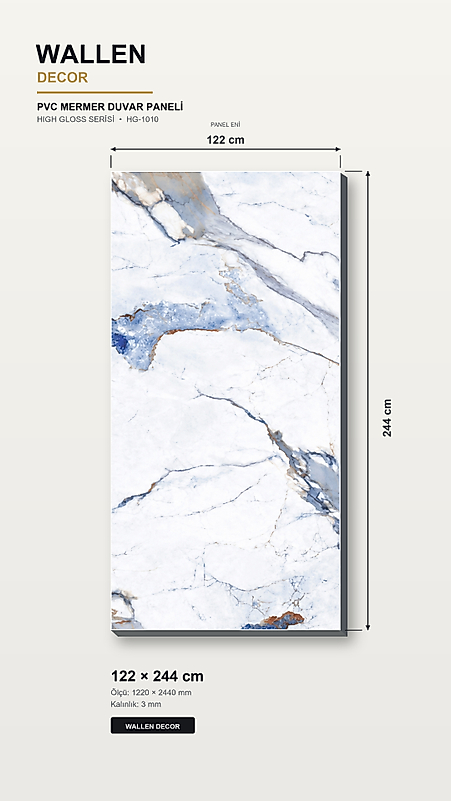 pvc mermer panel 122x244