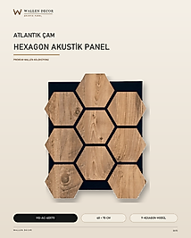hexagon series akustik panel 60x70