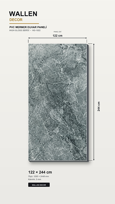 pvc mermer panel 122x244