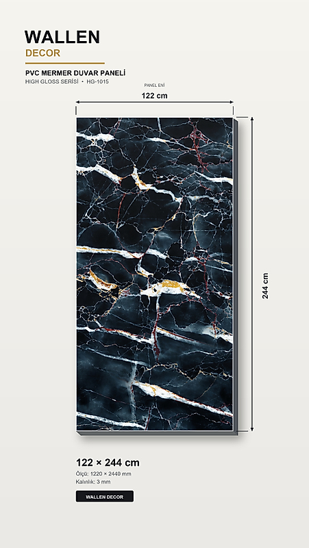 pvc mermer panel 122x244