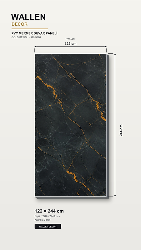 pvc mermer panel 122x244