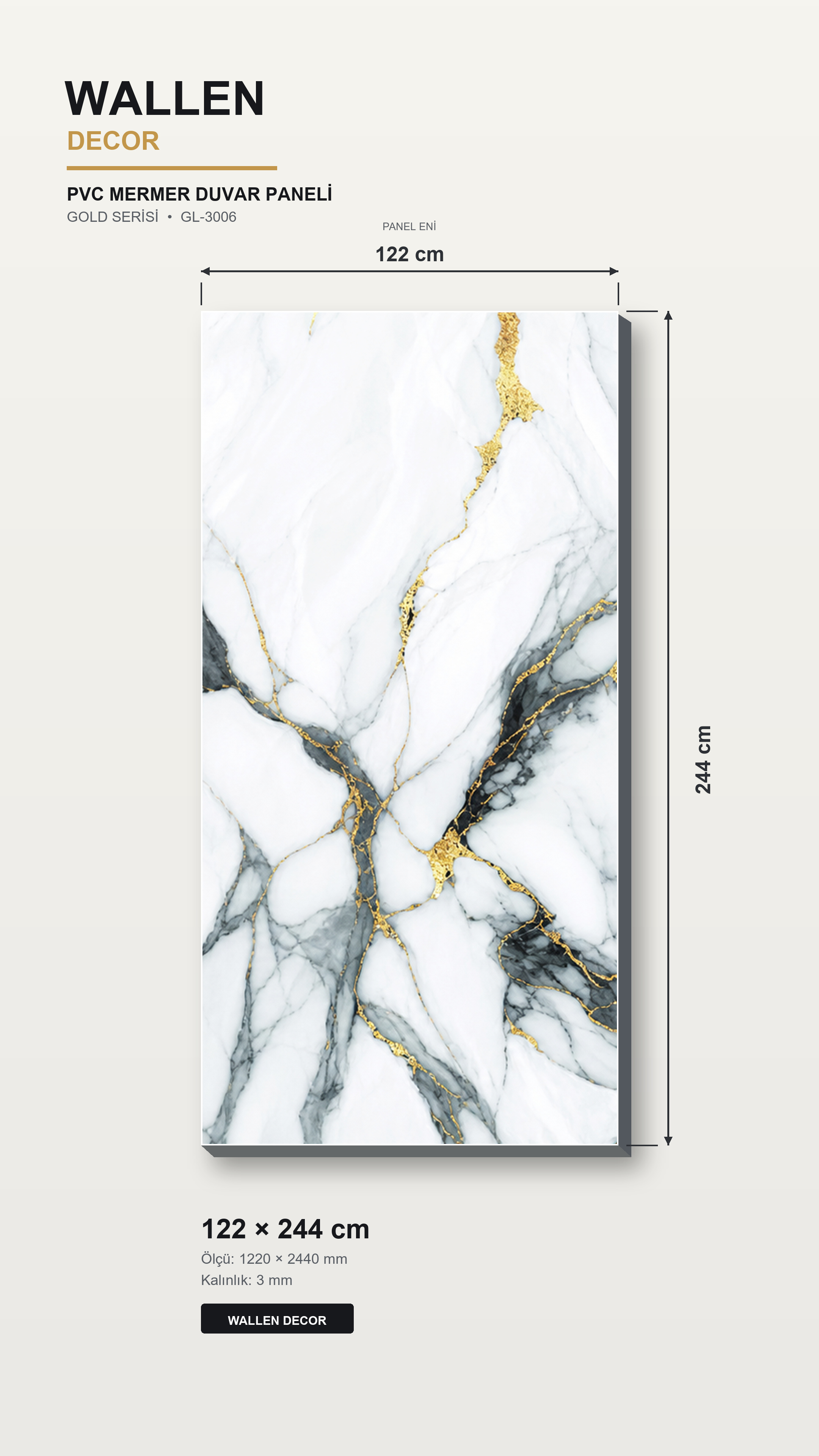 pvc mermer panel 122x244