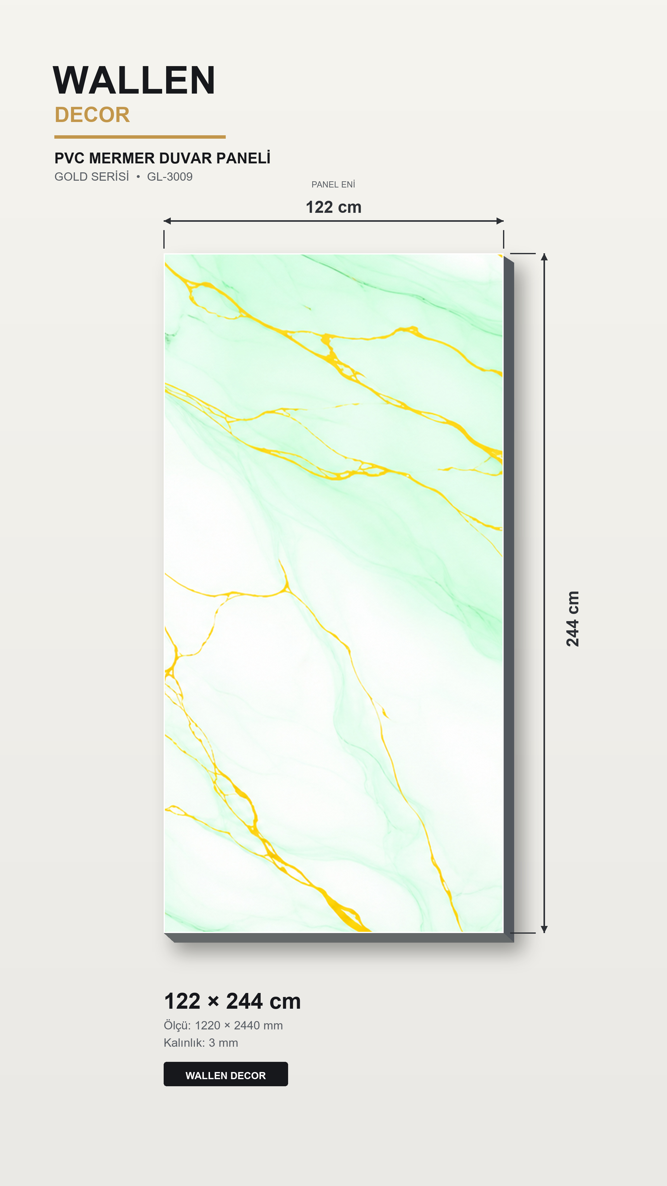 pvc mermer panel 122x244