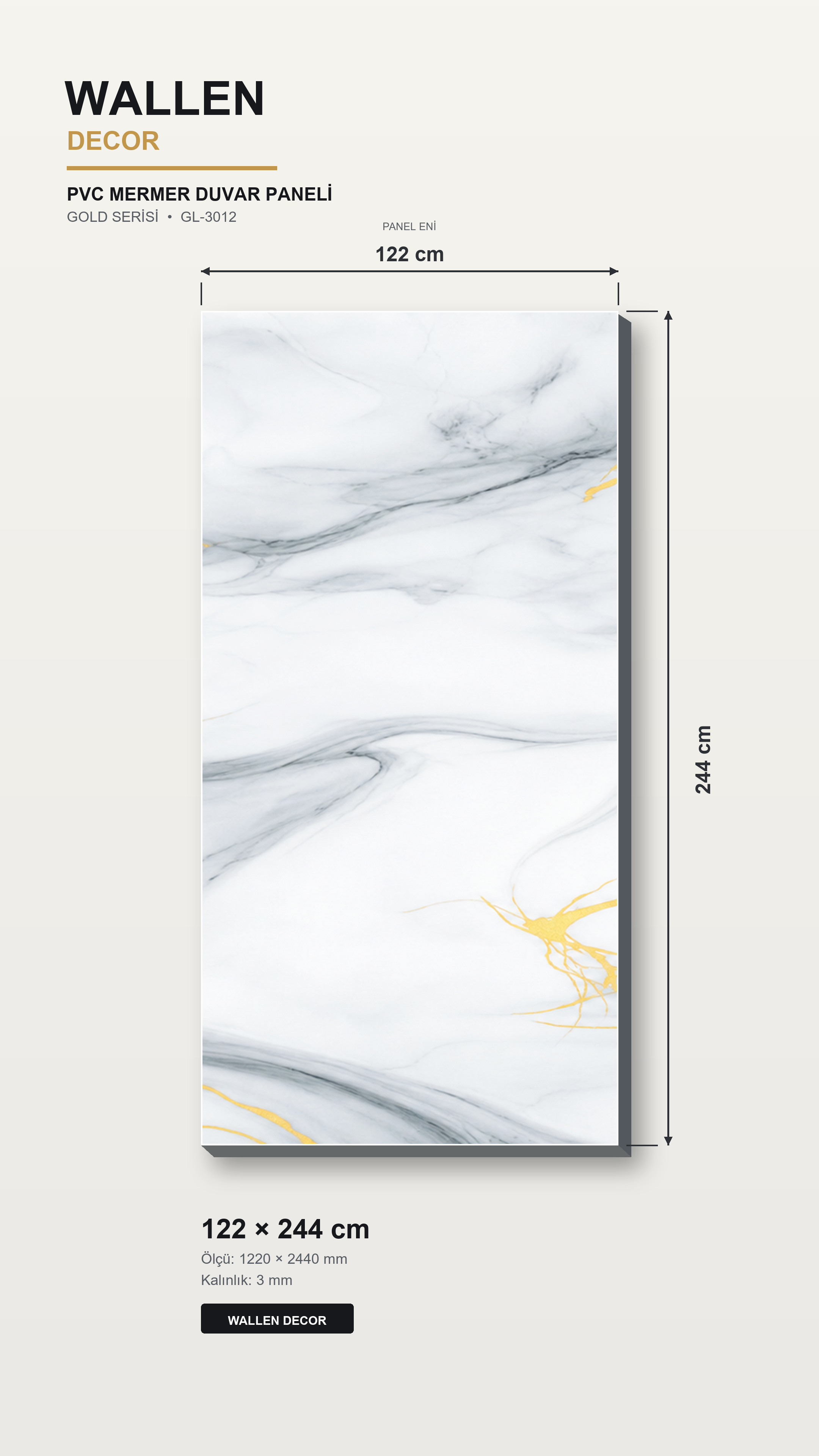 pvc mermer panel 122x244