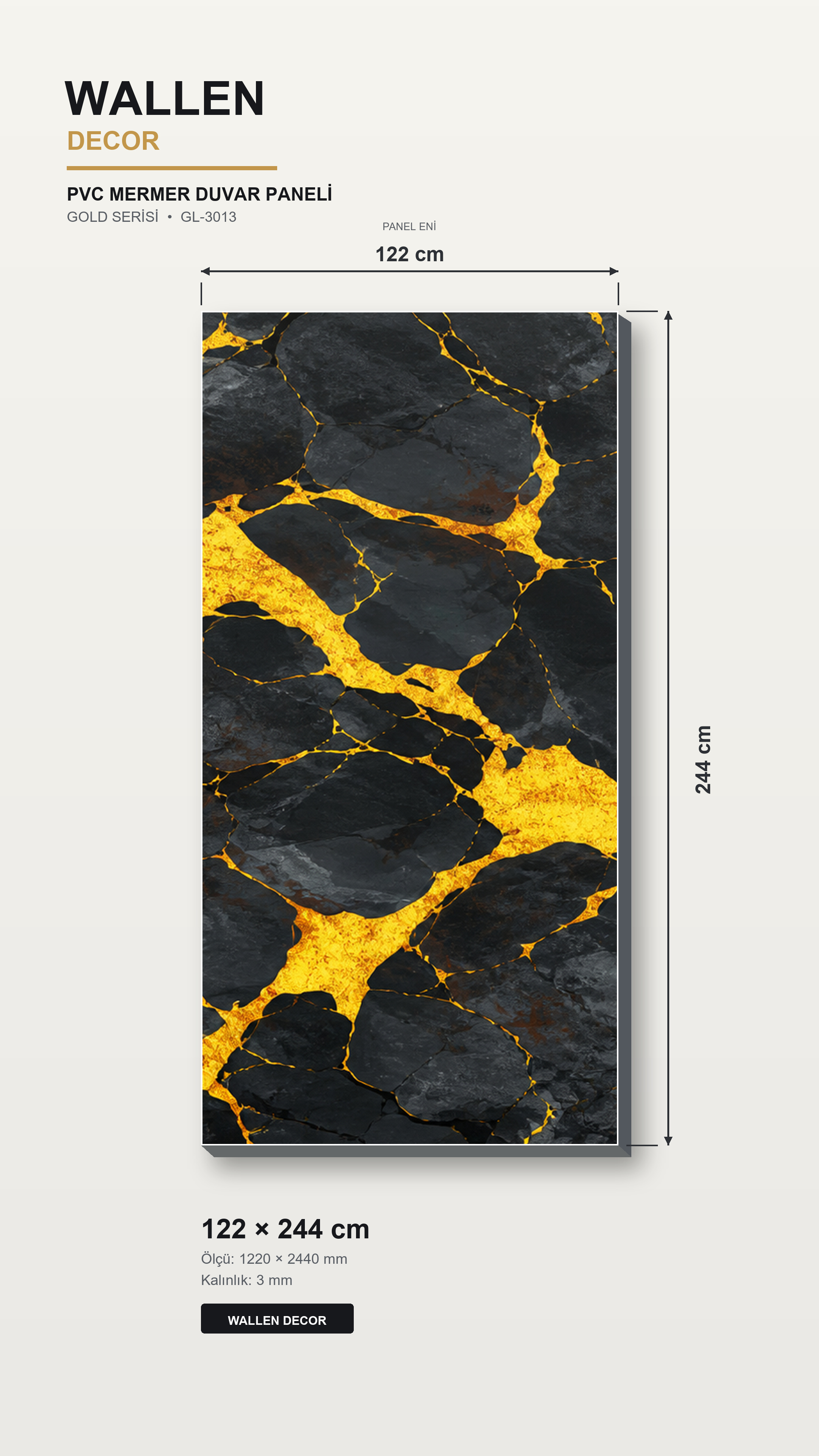 pvc mermer panel 122x244