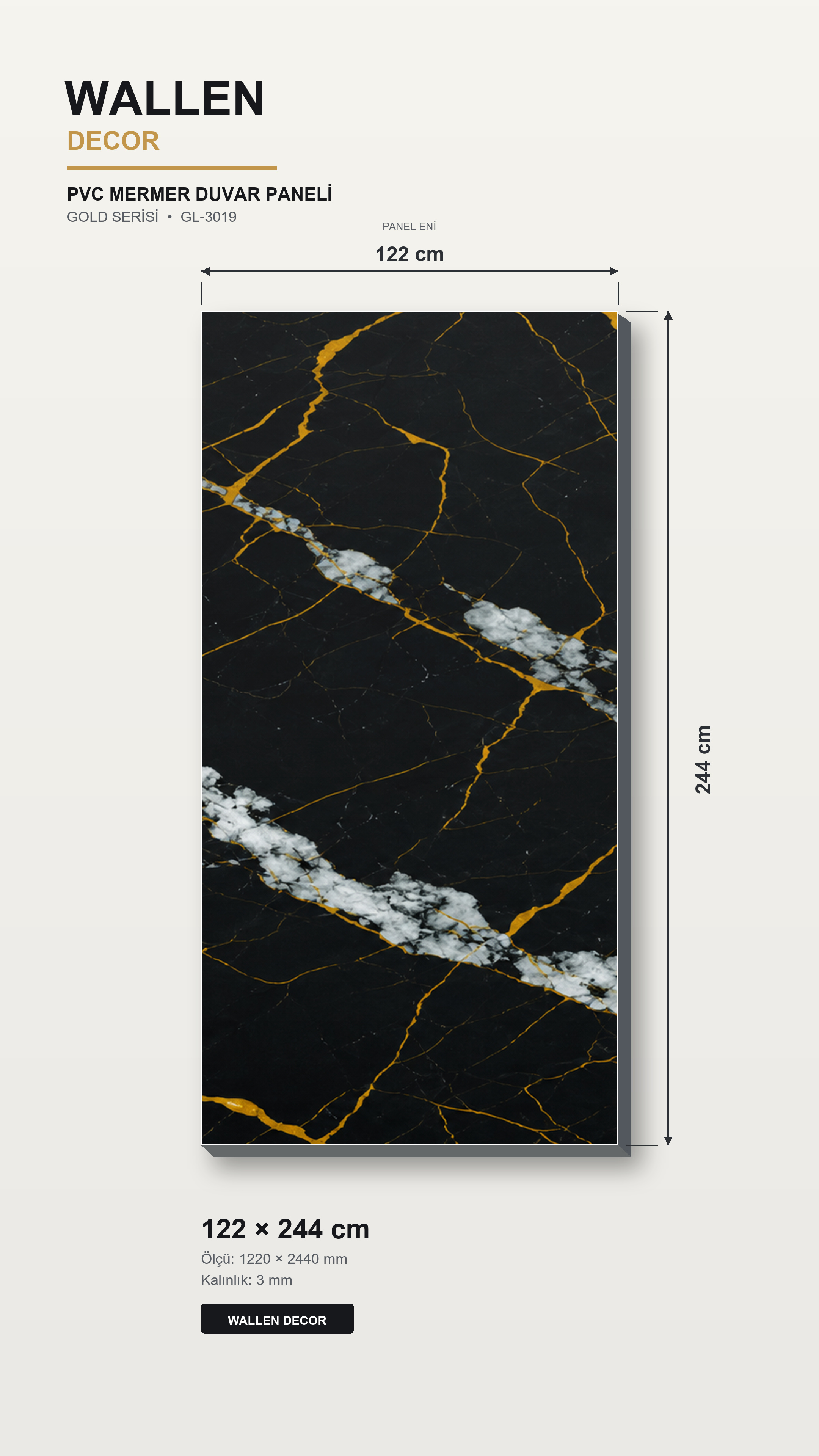 pvc mermer panel 122x244