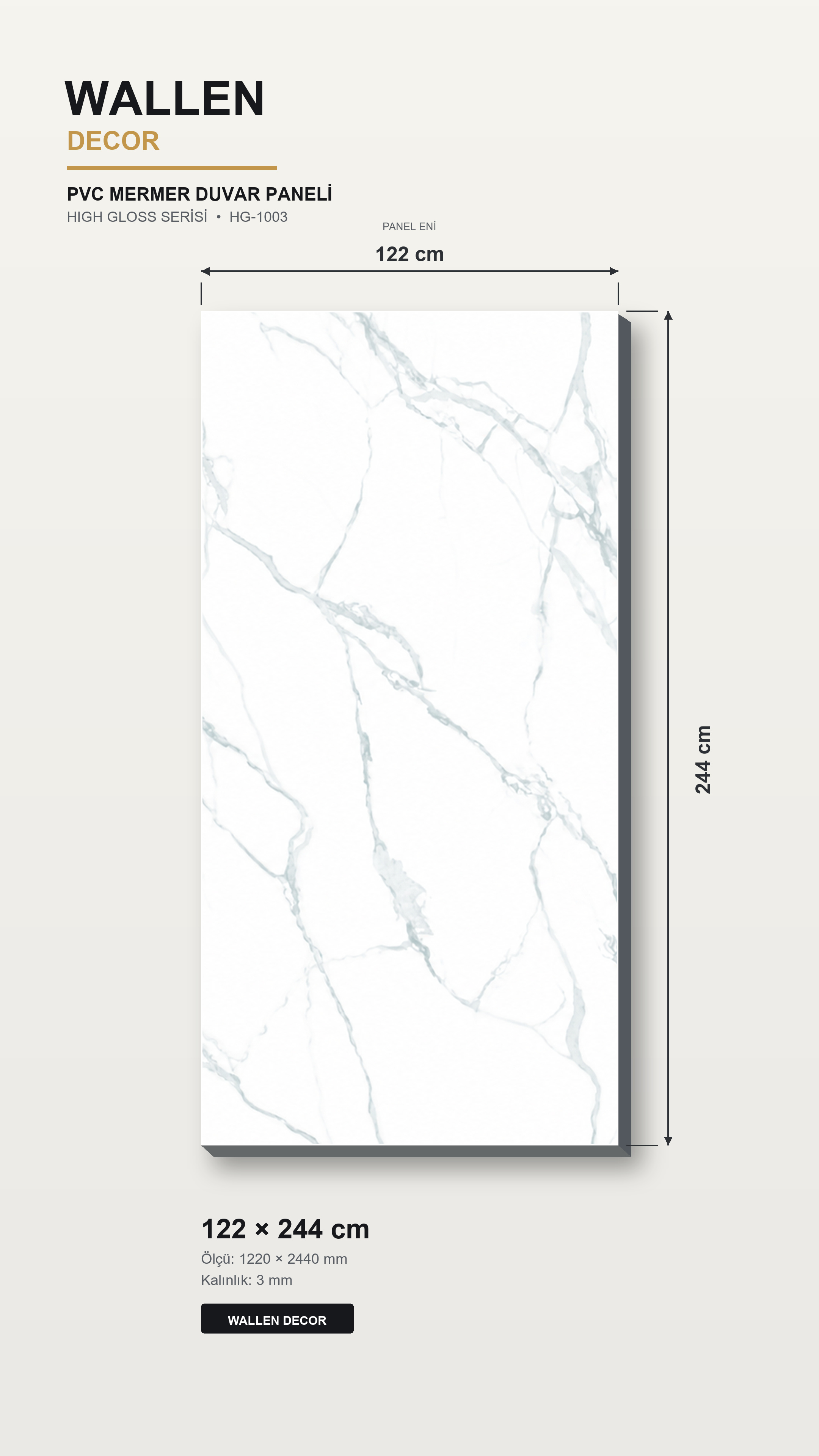 pvc mermer panel 122x244