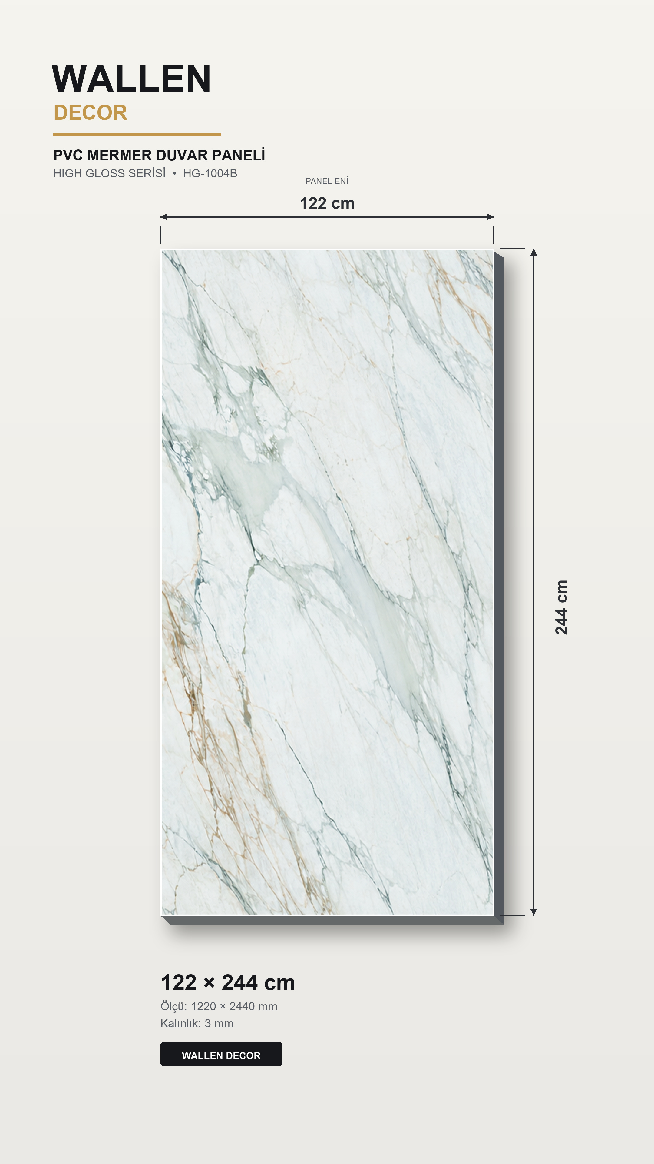 pvc mermer panel 122x244