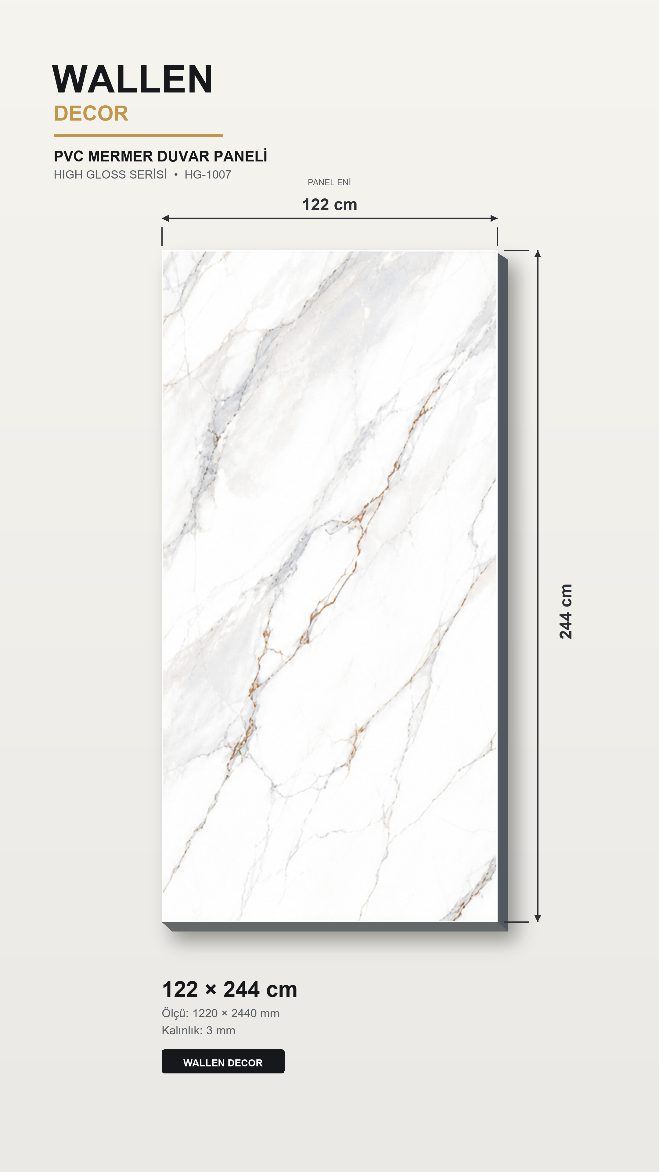 pvc mermer panel 122x244