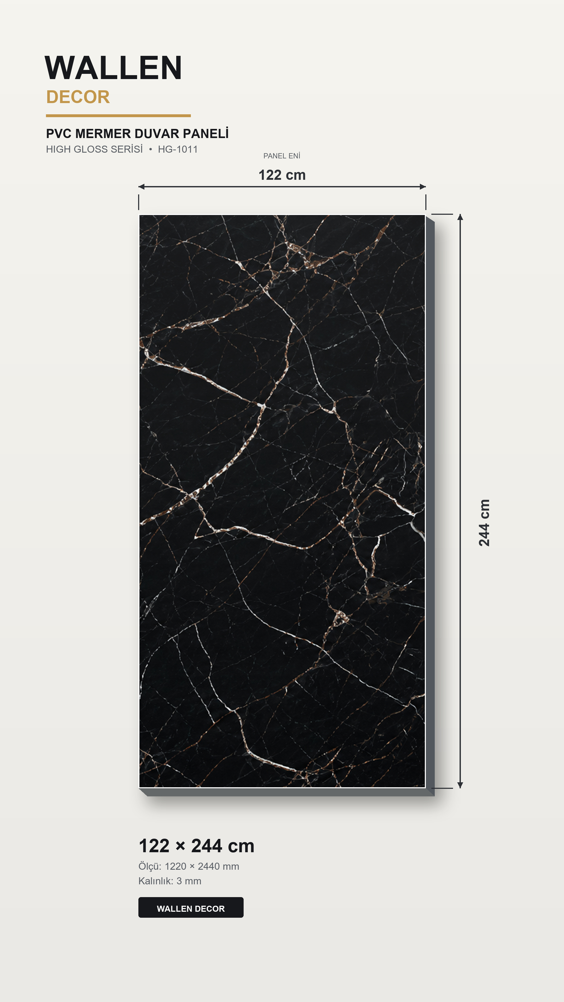 pvc mermer panel 122x244