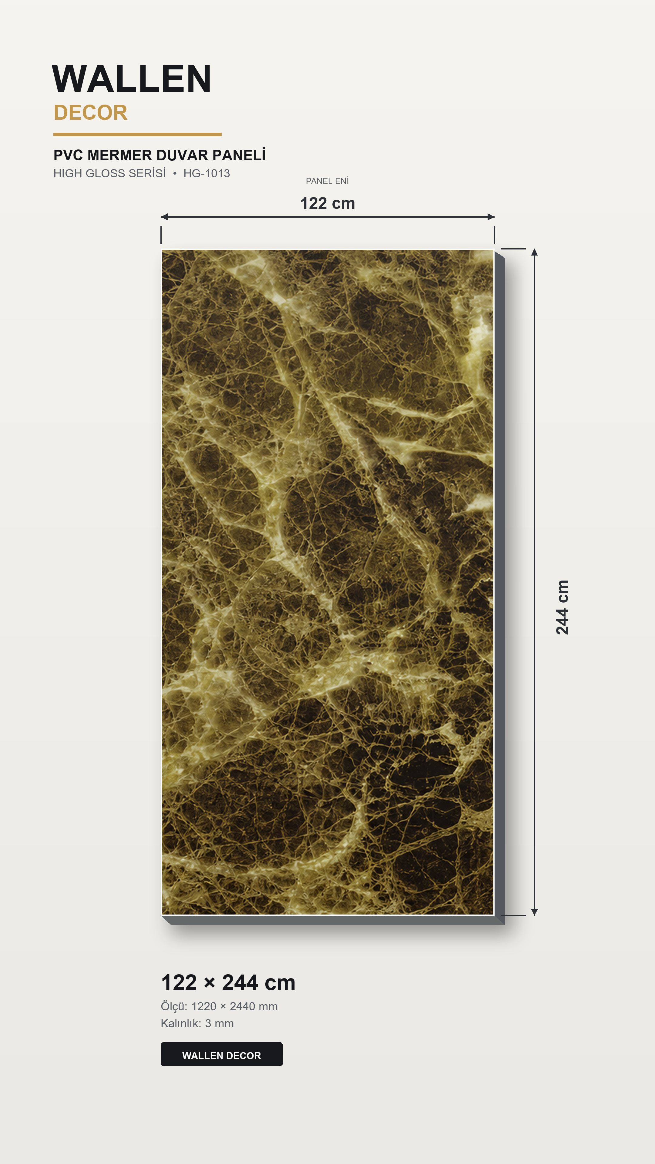 pvc mermer panel 122x244