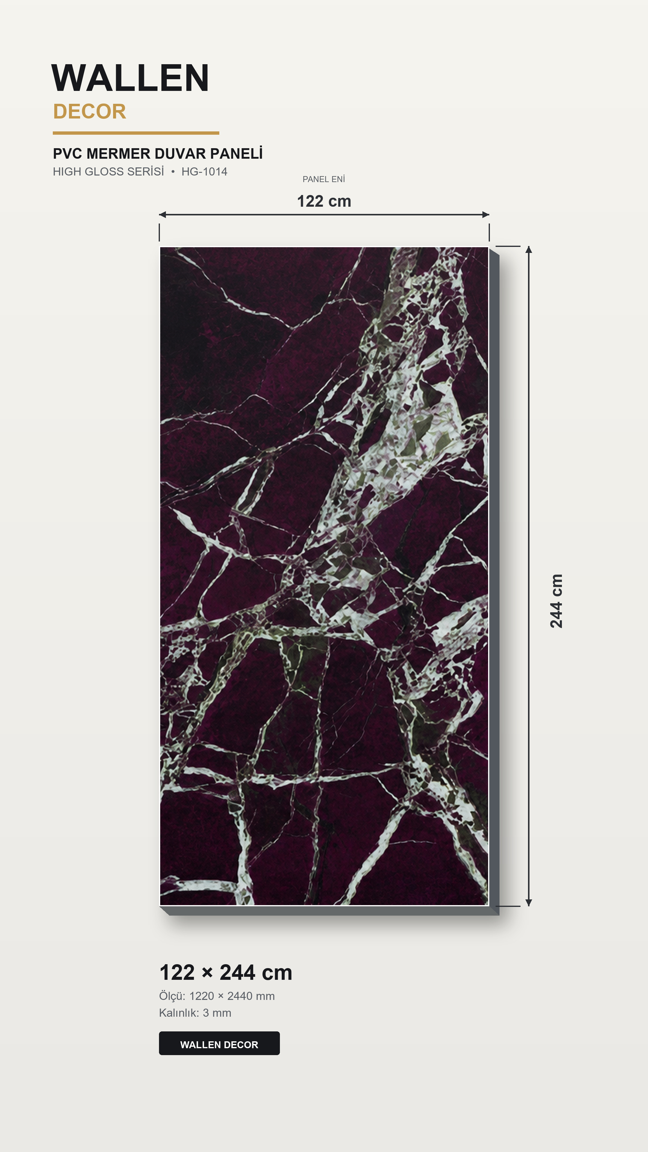 pvc mermer panel 122x244
