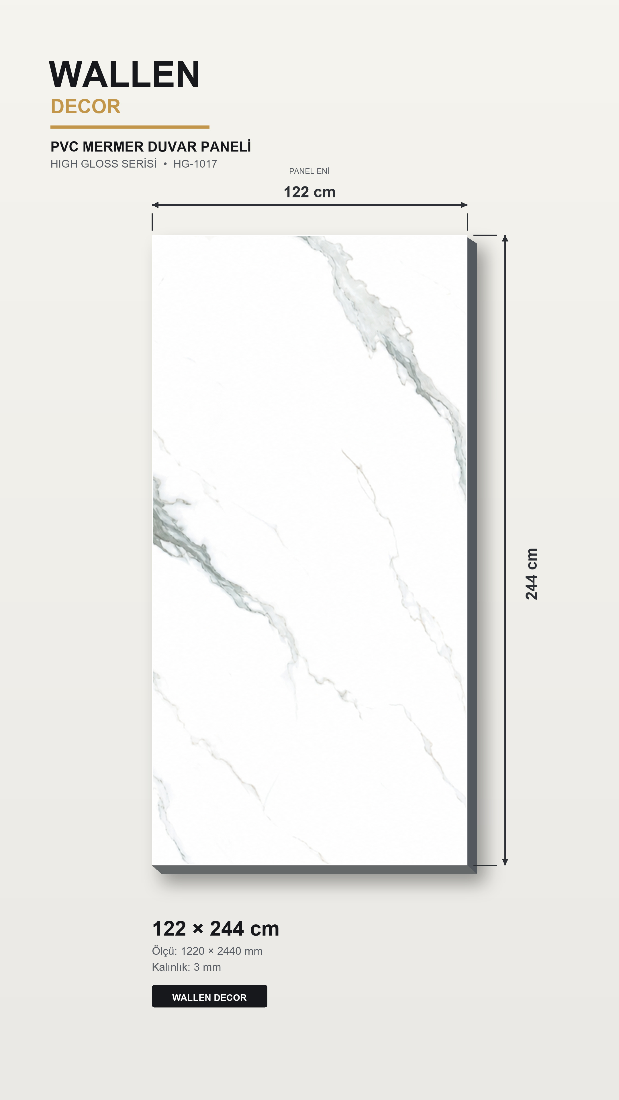 pvc mermer panel 122x244