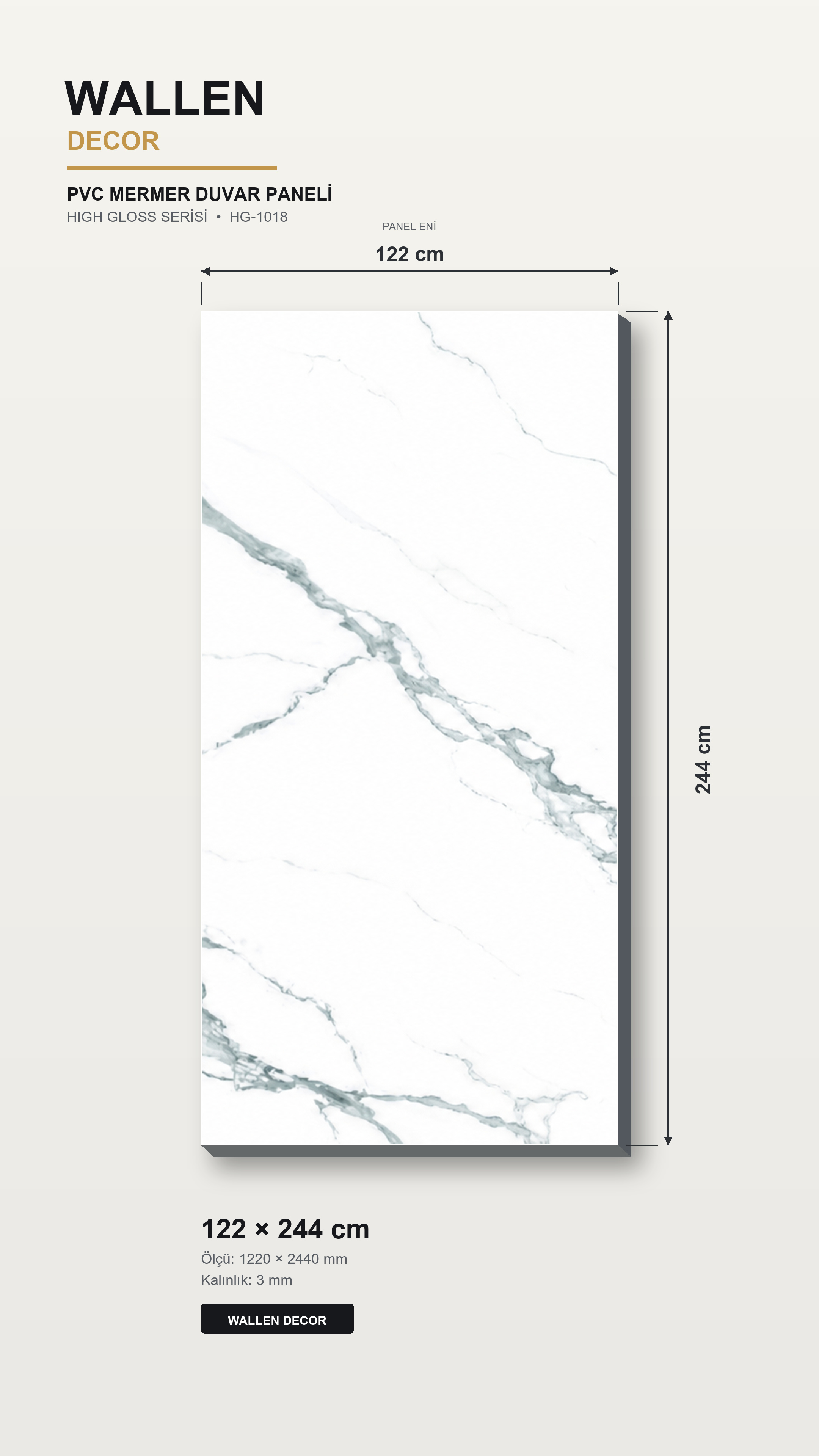 pvc mermer panel 122x244