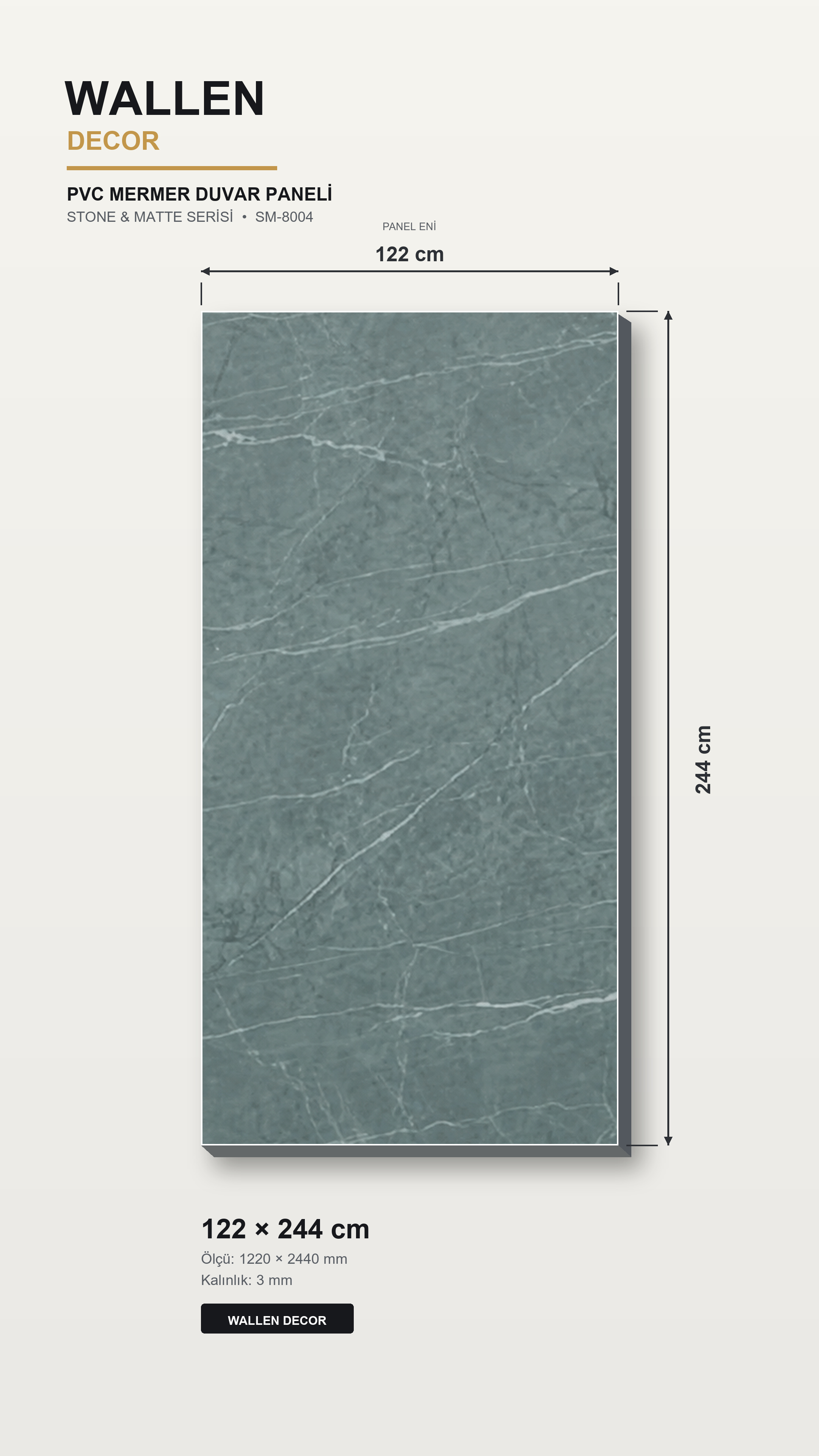pvc mermer panel 122x244