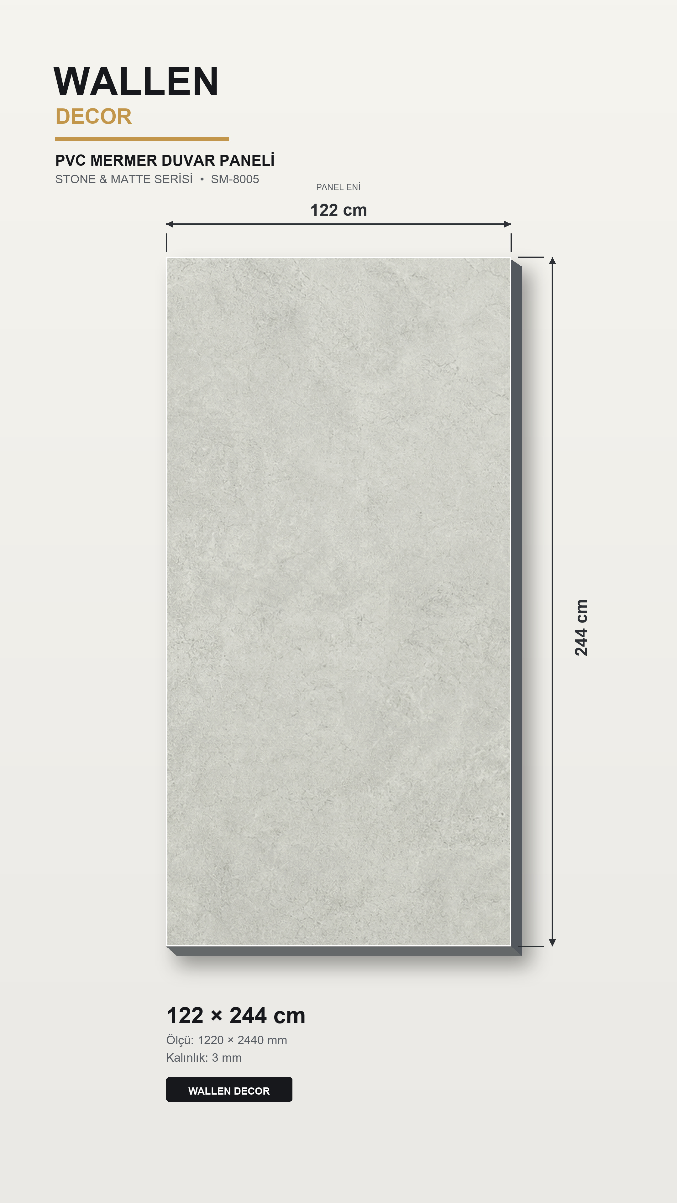 pvc mermer panel 122x244