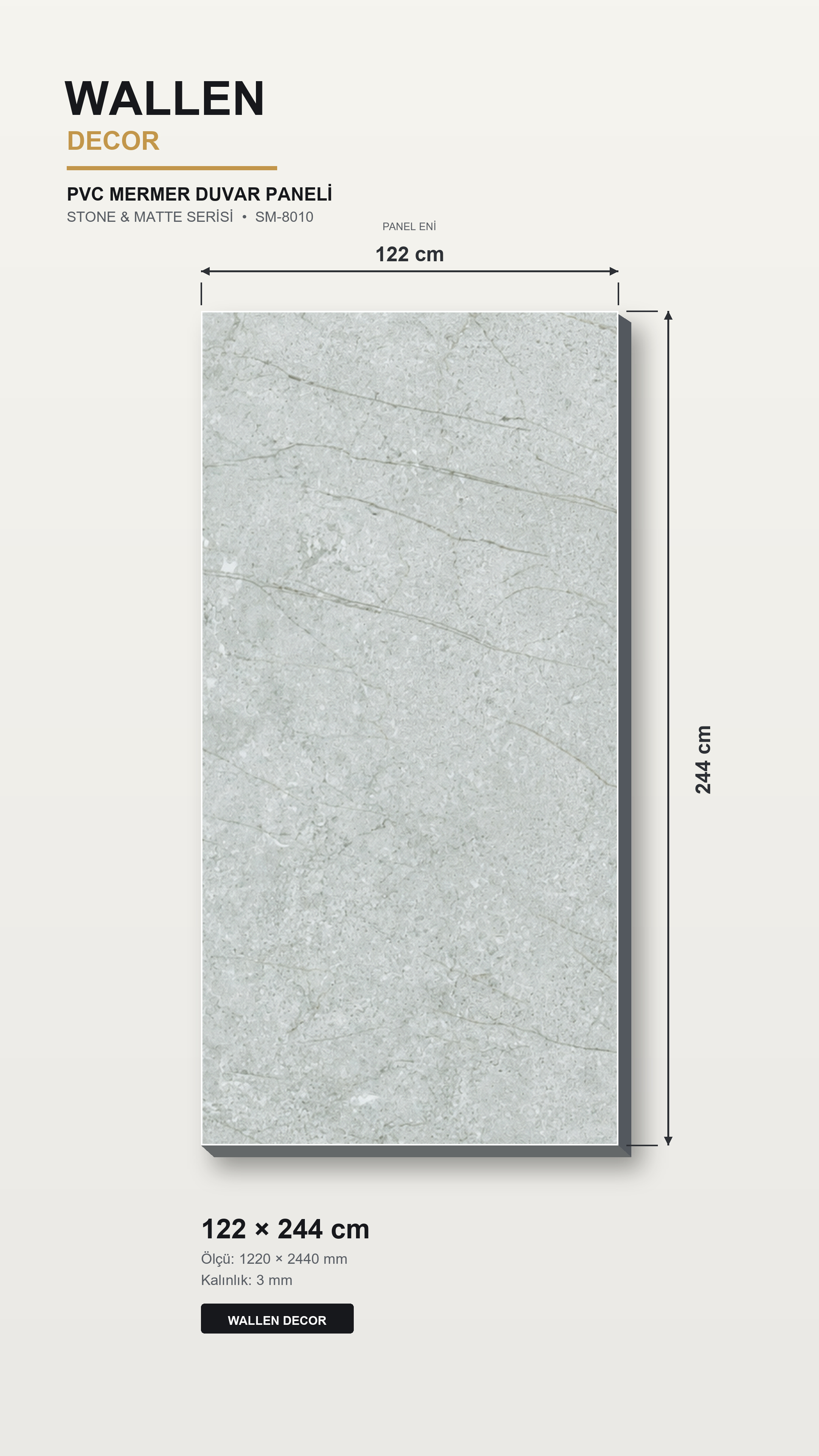 pvc mermer panel 122x244