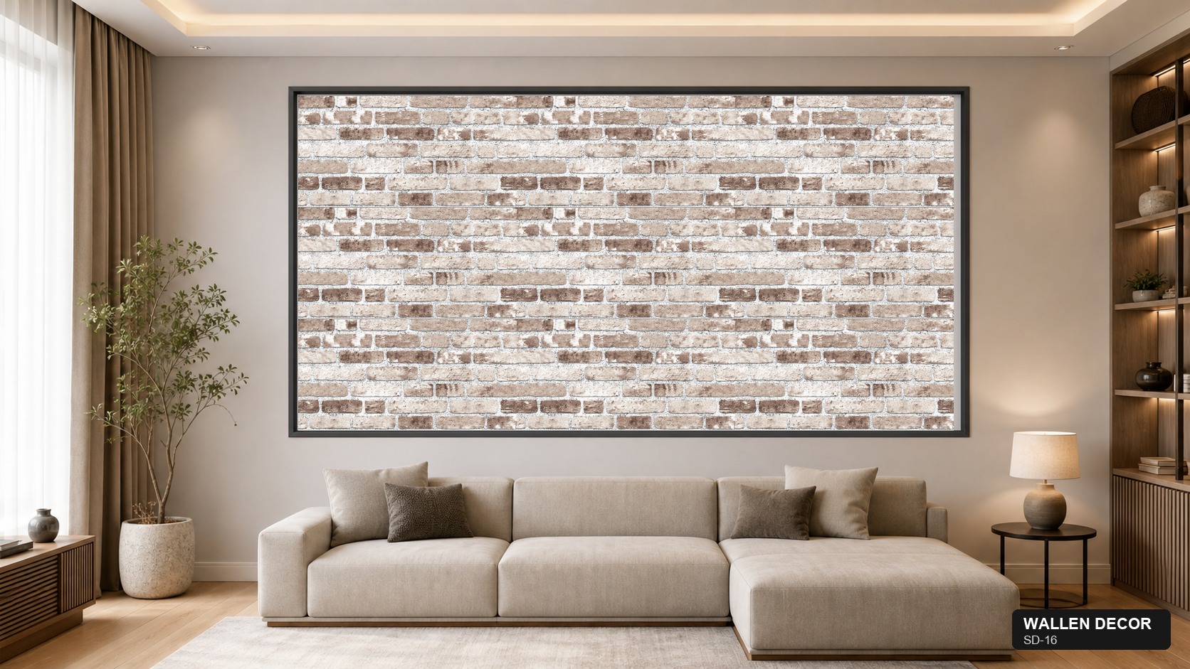UV Kaplamalı Strafor Köpük Duvar Paneli 50X100