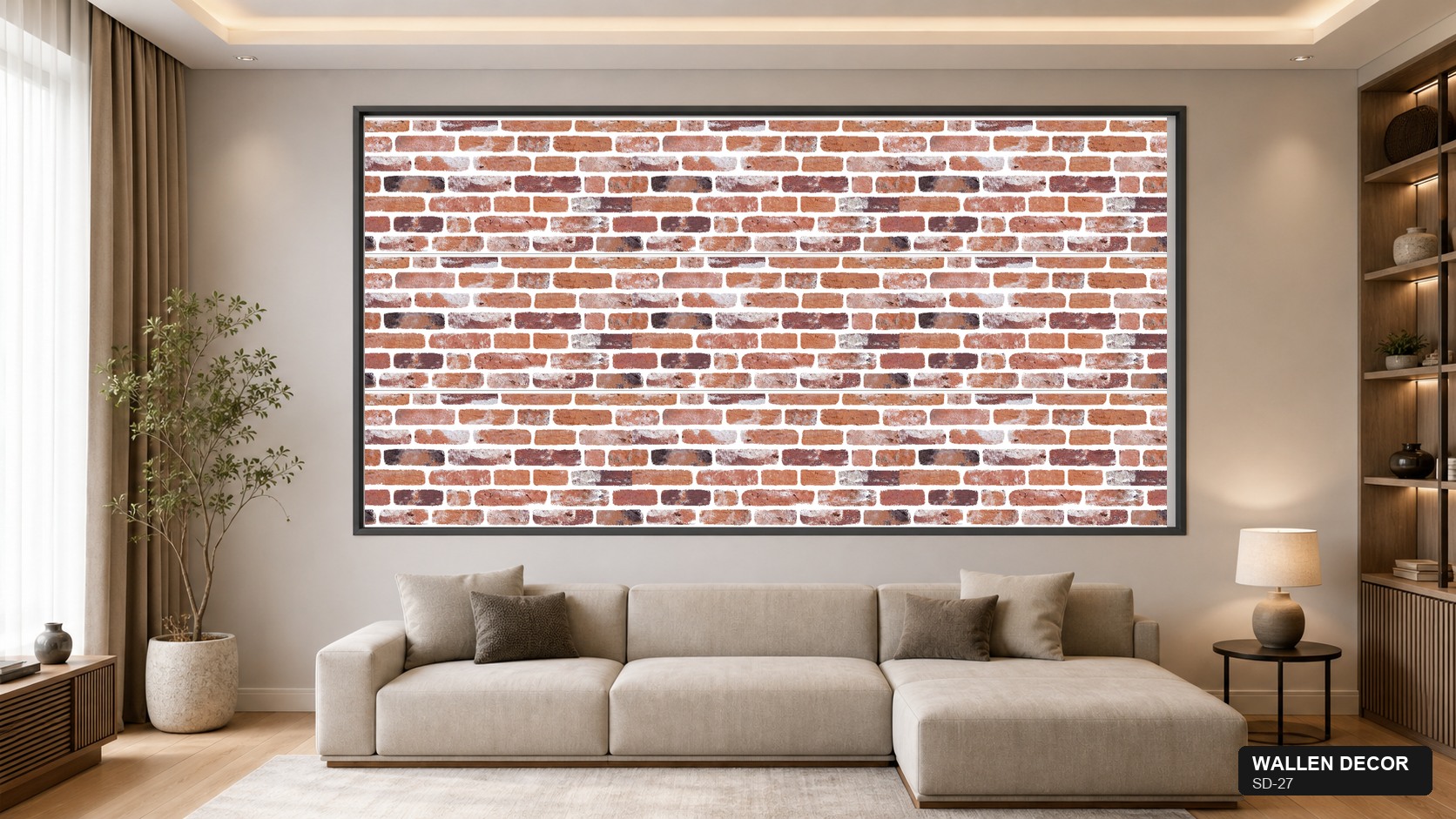 UV Kaplamalı Strafor Köpük Duvar Paneli 50X100